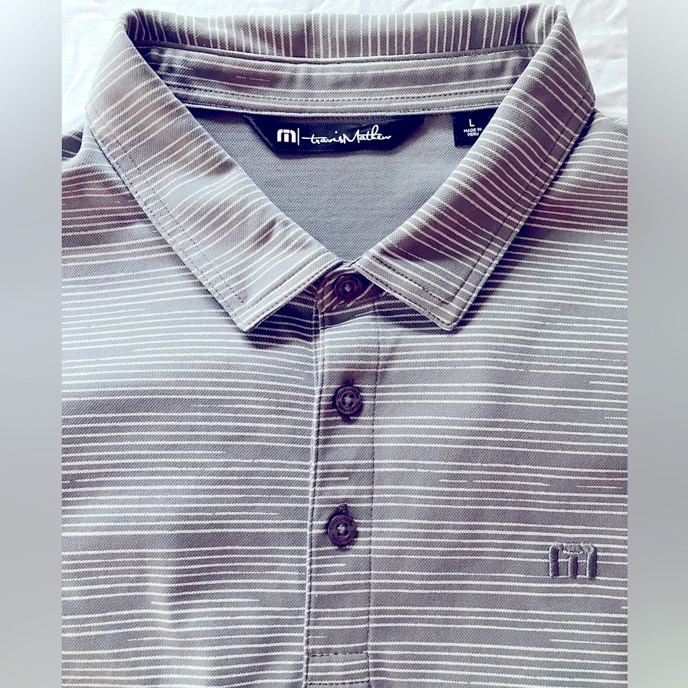NWOT Travis Mathew Long Sleeve Polo Shirt LG